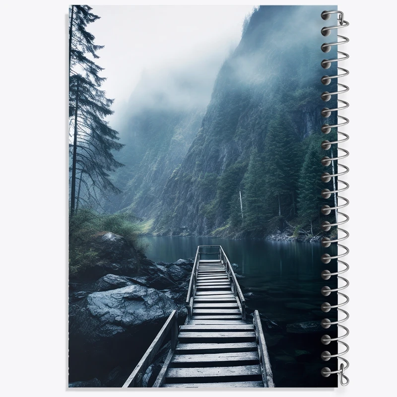 دفتر ژورنال نویسی 50 برگ خندالو مدل نقطه ای طرح طبیعت کد F3559