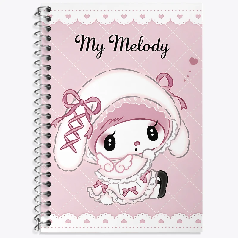 دفتر زبان دوخط 50 برگ خندالو طرح مای ملودی (My Melody) کد N9043
