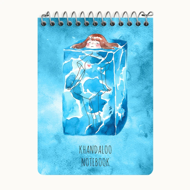 دفتر یادداشت 50 برگ خندالو طرح دخترانه فانتزی کد N8823