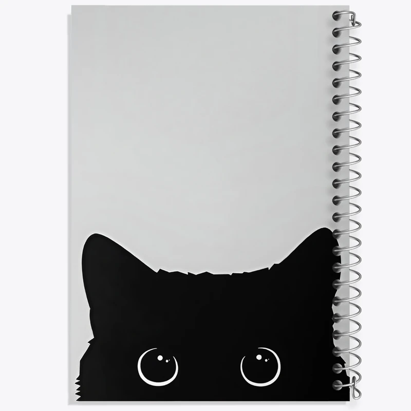 دفتر لیست خرید 50 برگ خندالو طرح گربه ی سیاه کد F3872