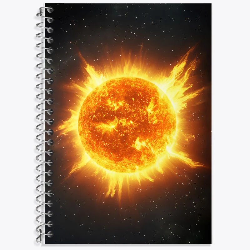 دفتر زبان 50 برگ خندالو مدل دو خط طرح کسوف کد F12101