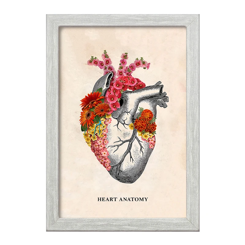 تابلو خندالو طرح آناتومی قلب (Heart Anatomy) کد F14024