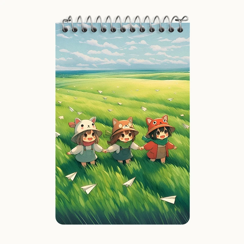 دفتر یادداشت 50 برگ خندالو طرح دخترانه کیوت کد F7959