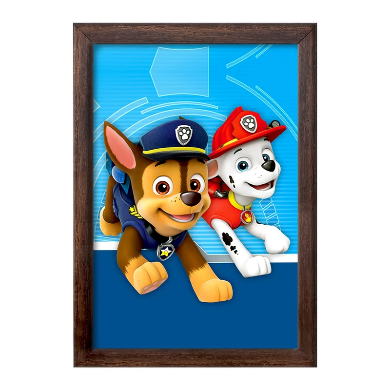 تابلو خندالو طرح مارشال و چیس سگ های نگهبان Paw Patrol  کد 12582