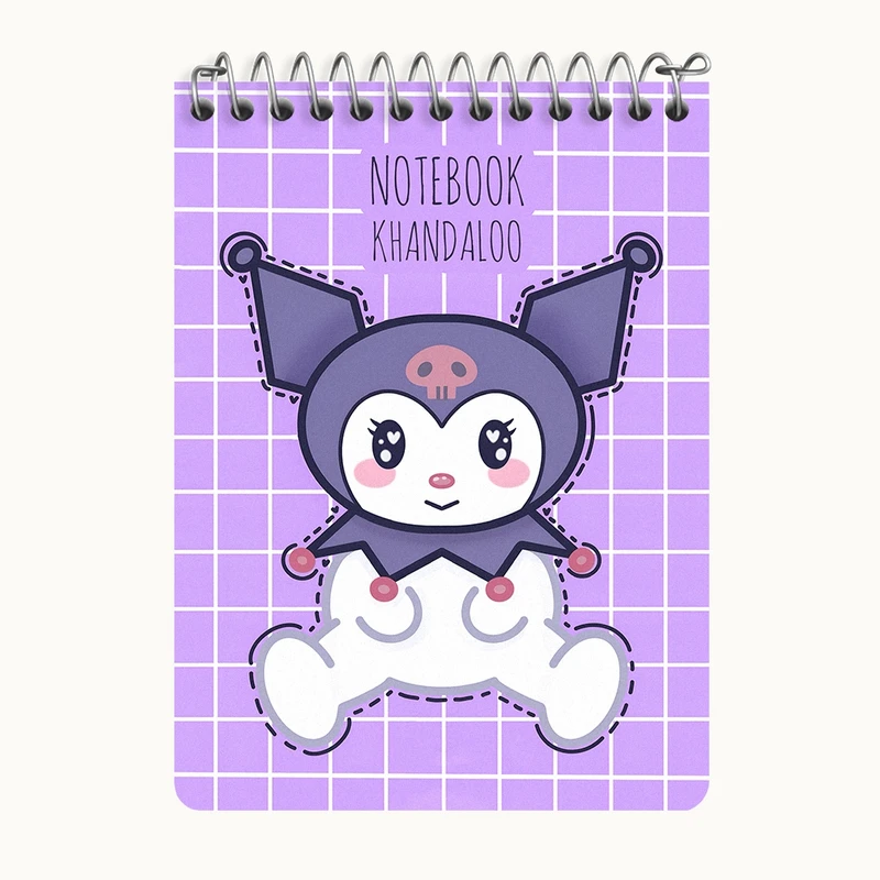 دفتر یادداشت 50 برگ خندالو طرح کرومی (Kuromi) کد N7799