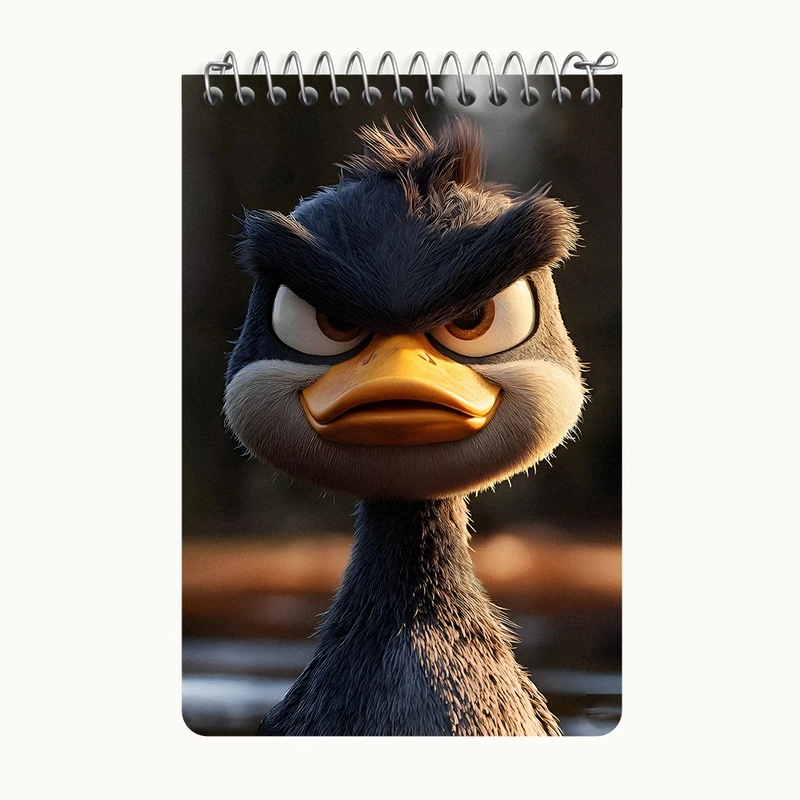 دفتر یادداشت 50 برگ خندالو طرح پرندگان خشمگین کد F12875