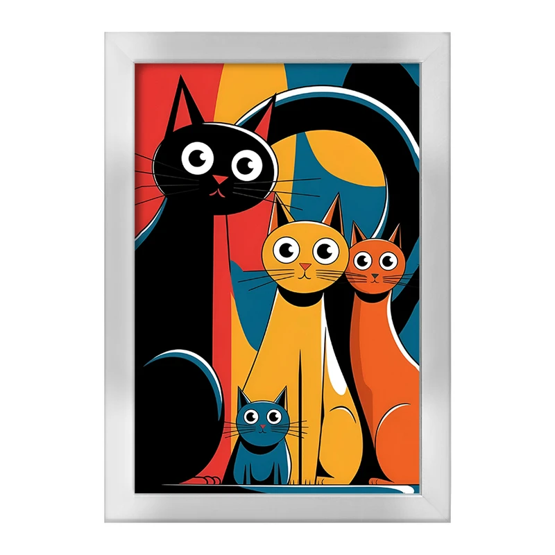 تابلو خندالو طرح گربه (Cat) کد F4235