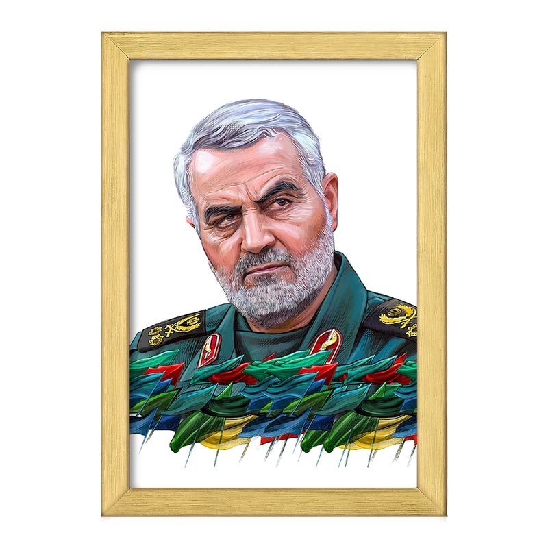 تابلو خندالو طرح سردار قاسم سلیمانی  کد 12602