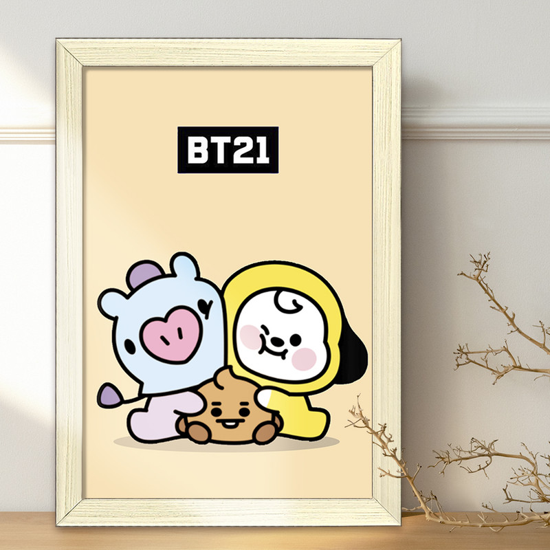 تابلو خندالو طرح BT21  کد 18747