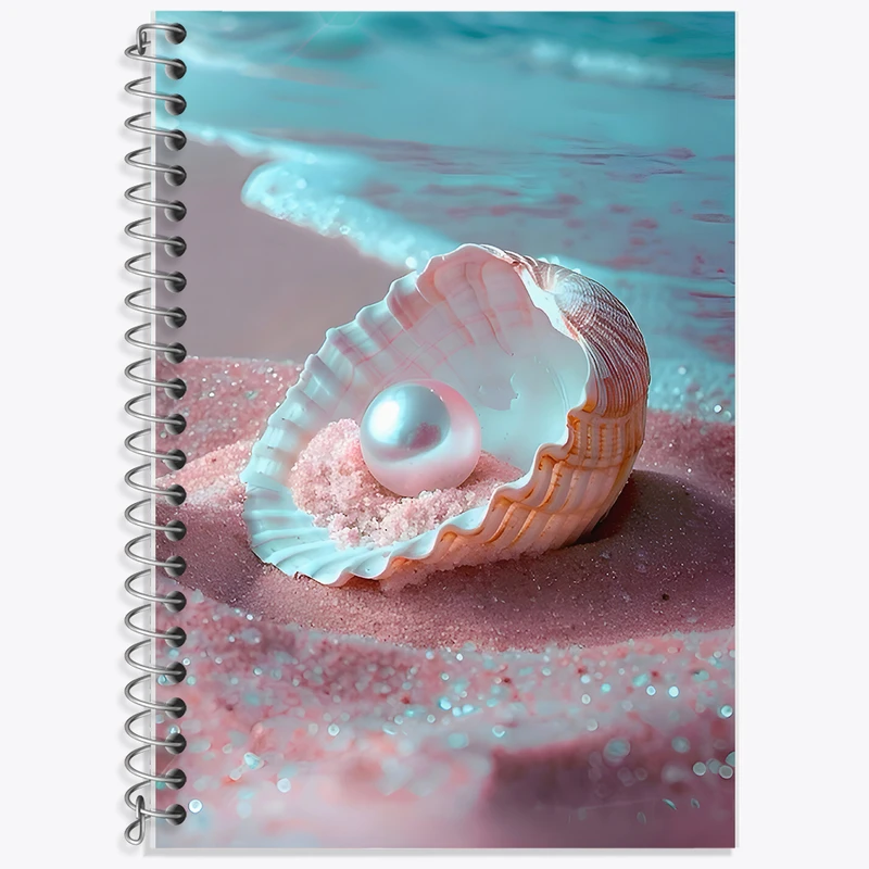 دفتر نت موسیقی 50 برگ خندالو طرح مروارید در صدف کد F9942