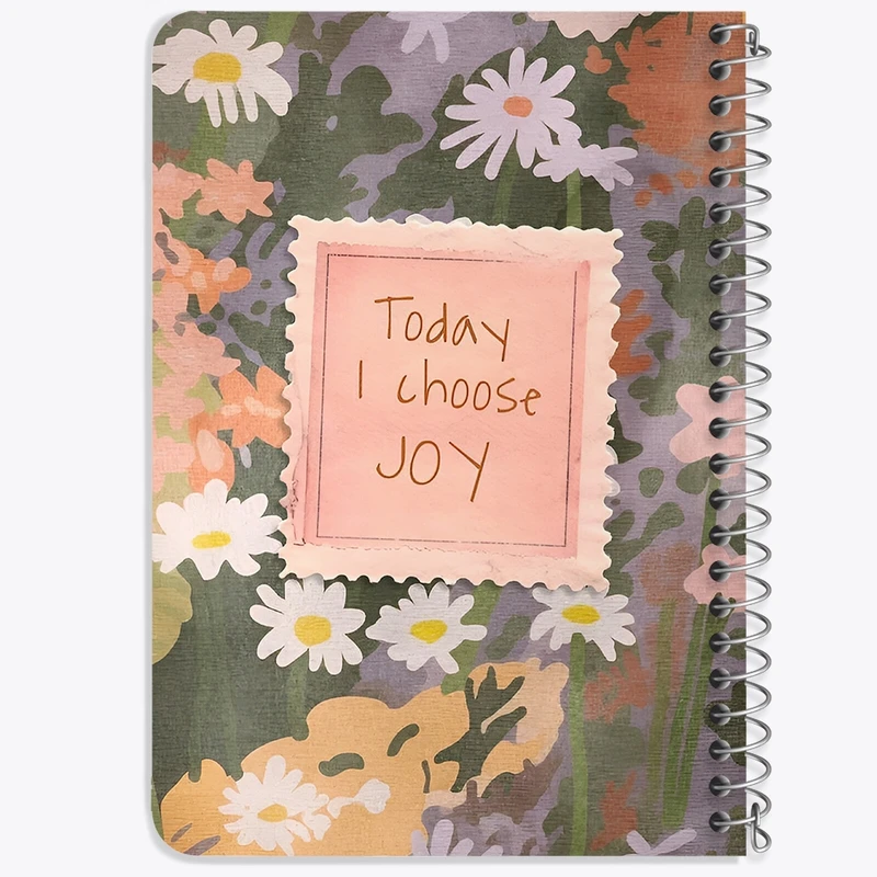 دفتر یادداشت 50 برگ خندالو طرح Today I choose joy کد N7346