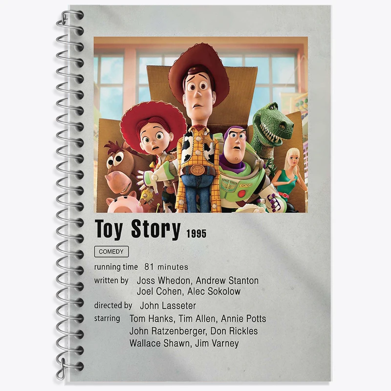 دفتر زبان 50 برگ خندالو مدل دو خط طرح داستان اسباب بازی ها کد F11273