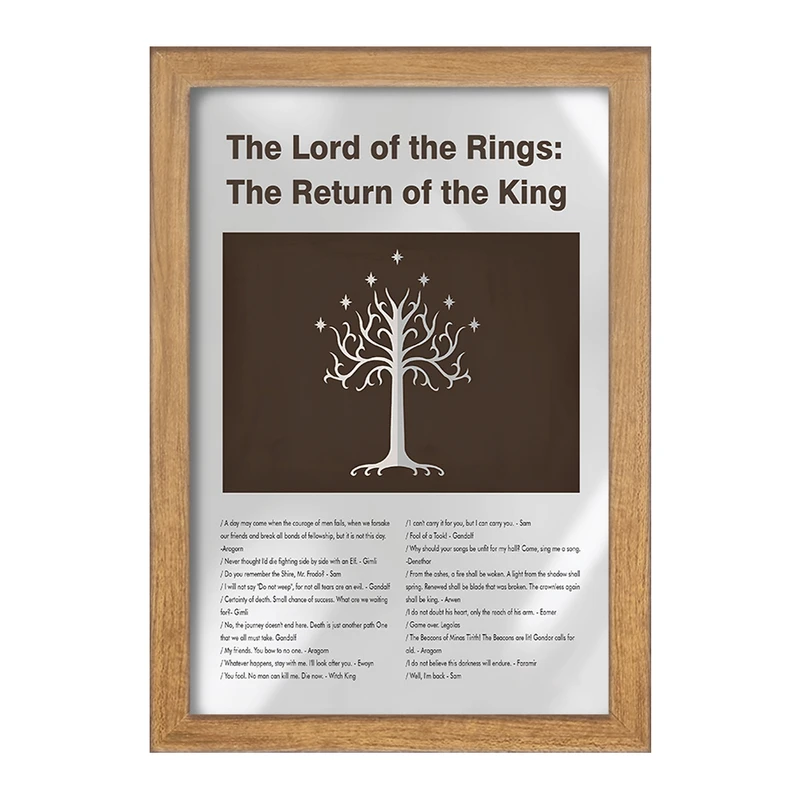 تابلو خندالو طرح ارباب حلقه ها (The Lord of the Rings) کد F13834