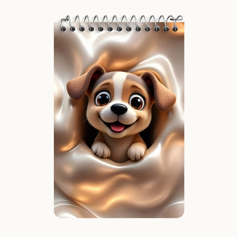 دفتر یادداشت 50 برگ خندالو طرح سگ بامزه کد F9610