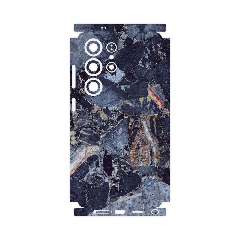 برچسب پوششی ماهوت مدل Broken black marble-FullSkin مناسب برای گوشی موبایل سامسونگ Galaxy S25 Ultra