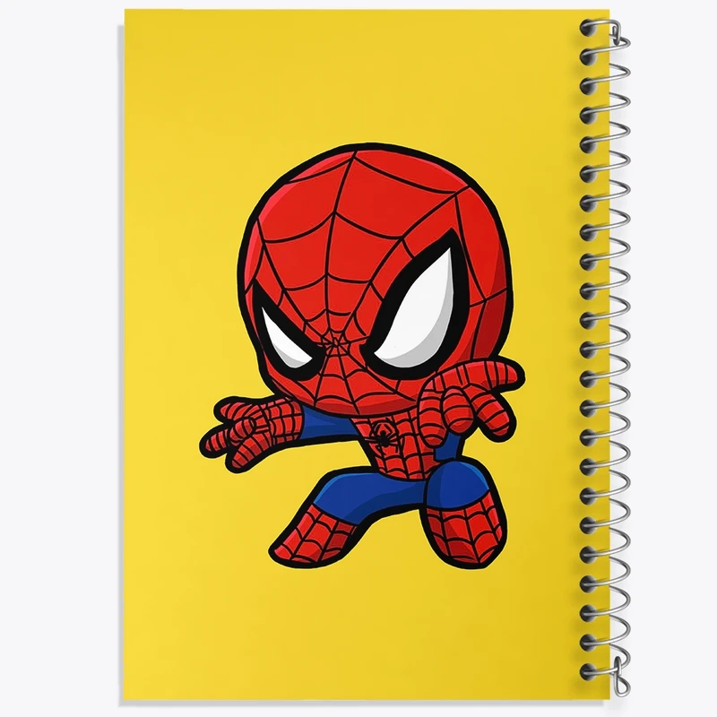 دفتر طراحی 50 برگ خندالو طرح مرد عنکبوتی Spider Man  کد 13169