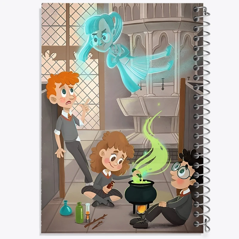 دفتر شطرنجی 50 برگ خندالو طرح هری پاتر (Harry Potter) کد F8648