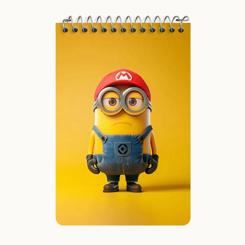 دفتر یادداشت 50 برگ خندالو طرح مینیون‌ها (Minions) کد F3387