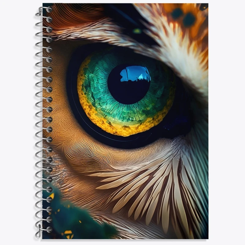 دفتر لغت 50 برگ خندالو طرح چشم جغد کد F4336