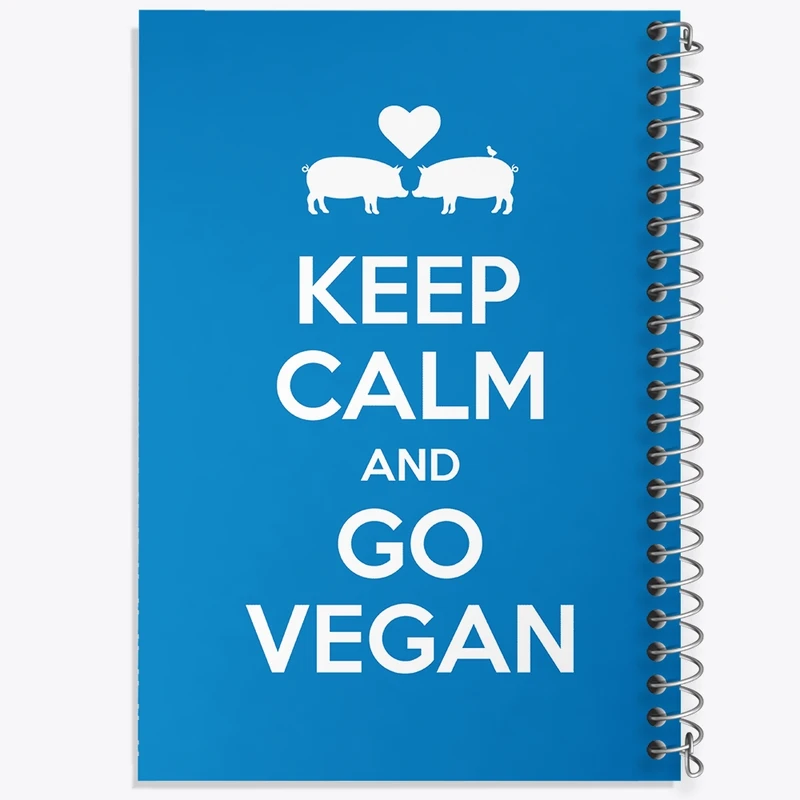 دفتر طراحی 50 برگ خندالو طرح وگن Vegan کد 31120