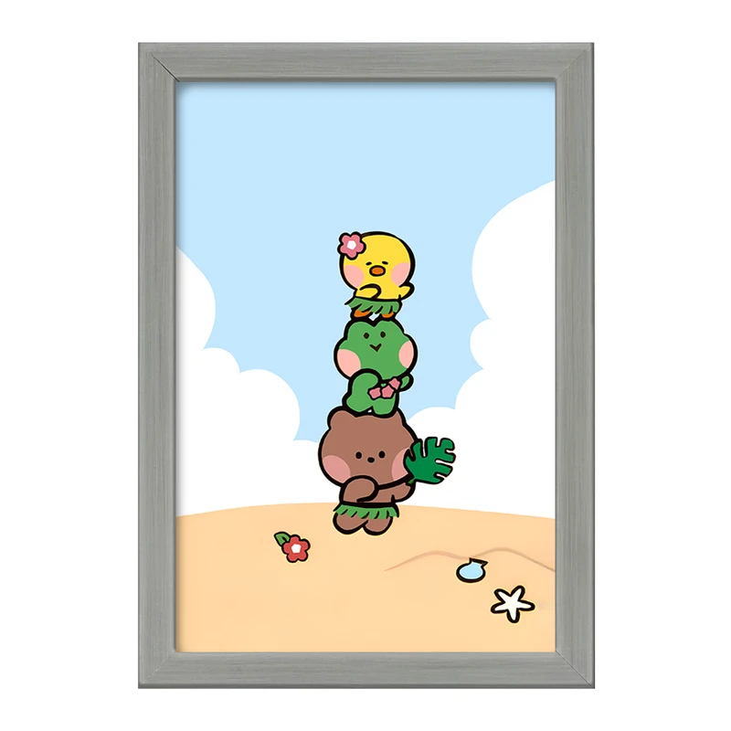 تابلو خندالو طرح حیوانات بامزه کد F11735