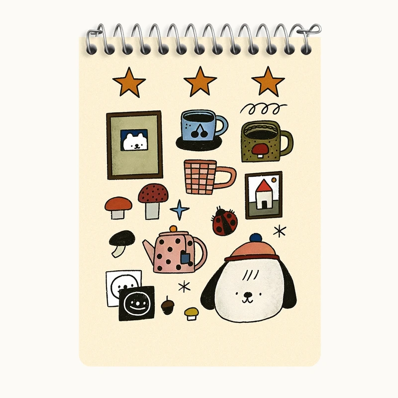 دفتر یادداشت 50 برگ خندالو طرح سگ کد N7012