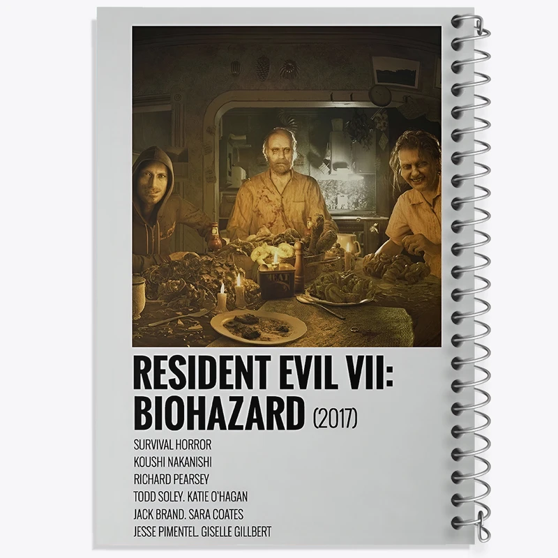 دفتر نقاشی 50 برگ خندالو طرح رزیدنت ایول (Resident Evil) کد F13454