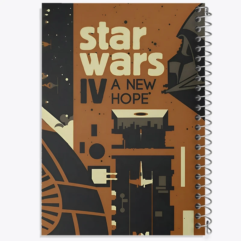 دفتر شطرنجی 50 برگ خندالو طرح جنگ ستارگان (Star Wars) کد F10497