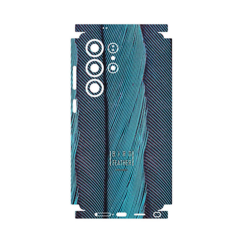 برچسب پوششی ماهوت مدل Turquoise feathers-FullSkin مناسب برای گوشی موبایل سامسونگ Galaxy S25 Ultra