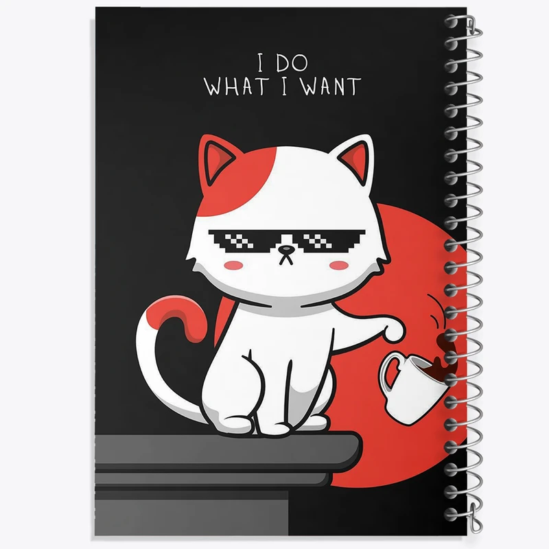 دفتر مشق 50 برگ خندالو طرح گربه کد F10320