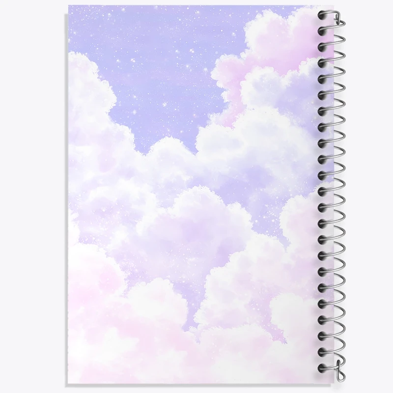 دفتر ژورنال نویسی 50 برگ خندالو مدل نقطه ای طرح آسمان کد N8306