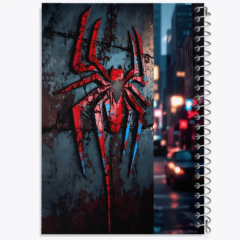 دفتر طراحی 50 برگ خندالو طرح مرد عنکبوتی کد F9138