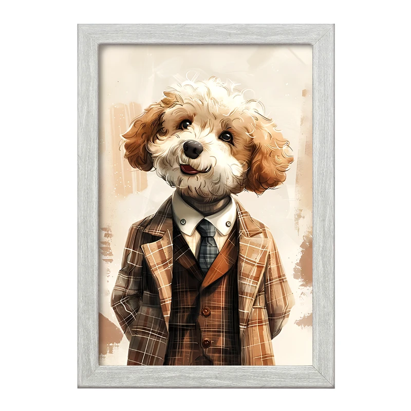 تابلو خندالو طرح سگ بامزه کد F12628