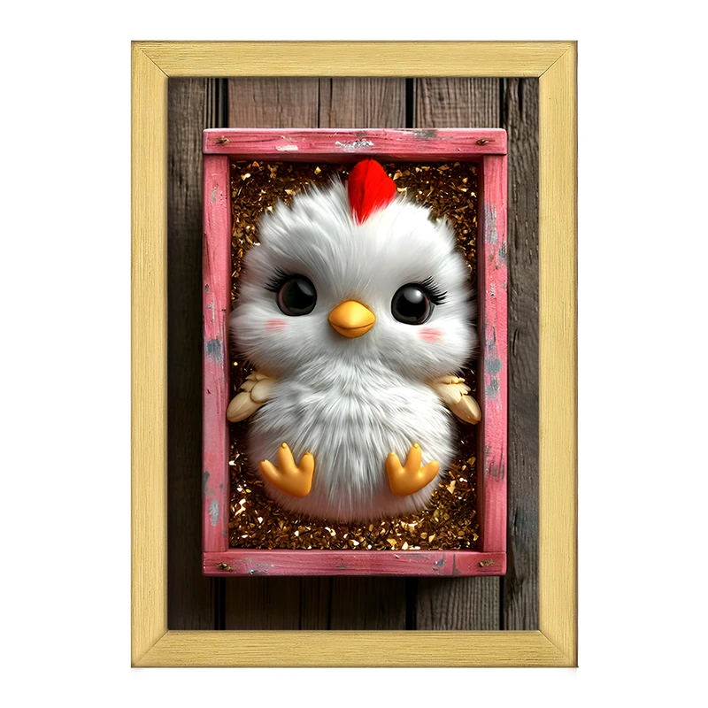 تابلو خندالو طرح جوجه خروس کد F12806