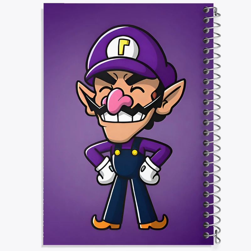 دفتر مشق 100 برگ خندالو طرح سوپر ماریو (Super Mario) کد F9432