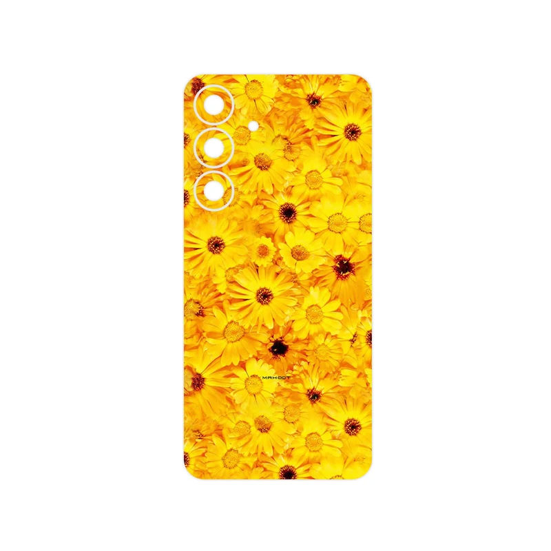 برچسب پوششی ماهوت مدل Yellow_Flower مناسب برای گوشی موبایل سامسونگ Galaxy S25 FE