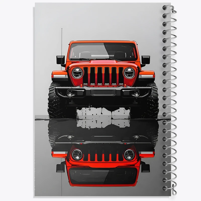 دفتر شطرنجی 50 برگ خندالو طرح ماشین آفرود کد F12021