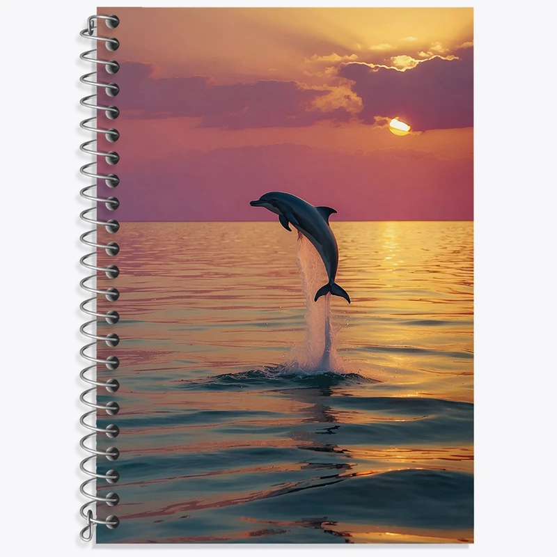 دفتر نت موسیقی 50 برگ خندالو طرح دلفین کد F4831