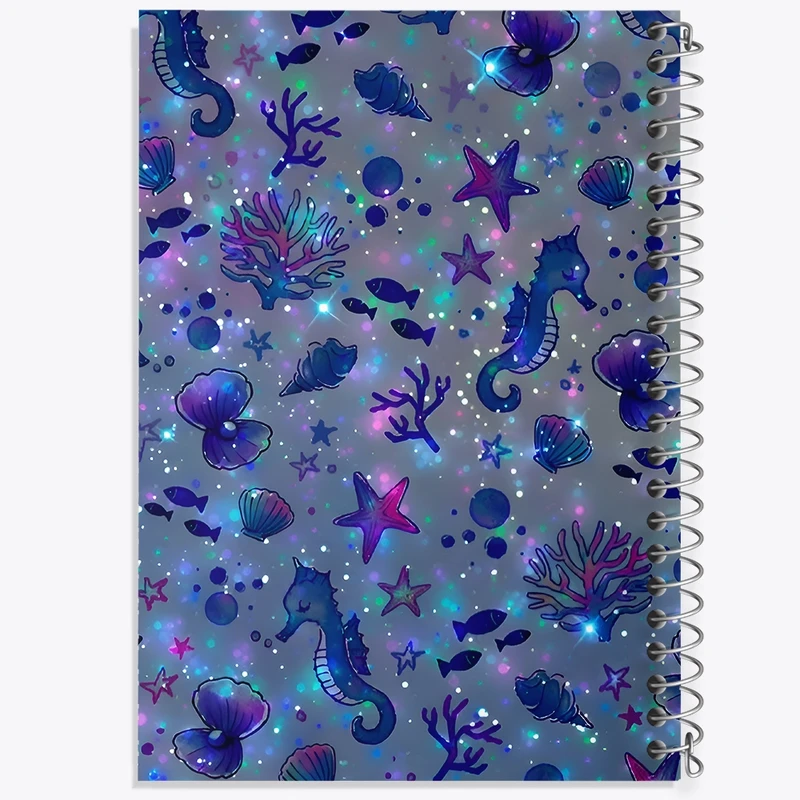 دفتر ژورنال نویسی 50 برگ خندالو مدل نقطه ای طرح پترن دریایی کد N7153