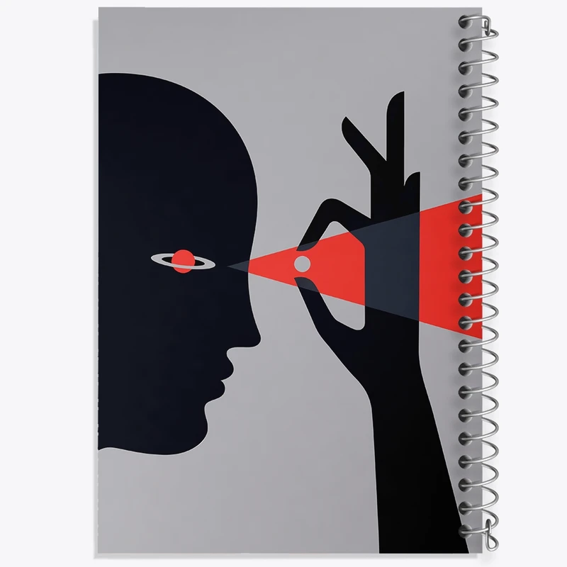 دفتر طراحی 50 برگ خندالو طرح آدم فضایی ها کد F10488