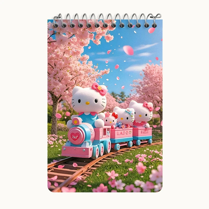 دفتر یادداشت 50 برگ خندالو طرح هلو کیتی کد F9181