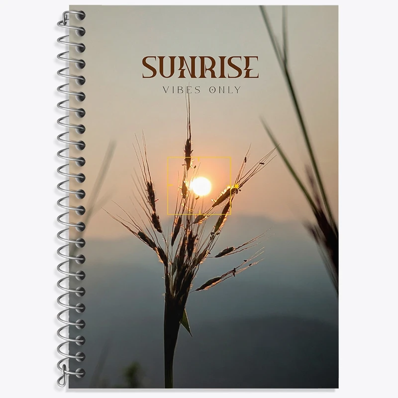 دفتر لغت 50 برگ خندالو طرح Sunrise vibes only کد N7332