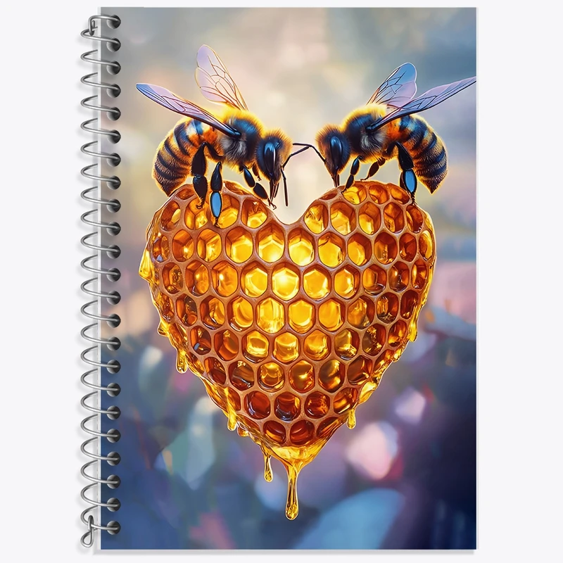 دفتر لغت 50 برگ خندالو طرح زنبور عسل کد F12087