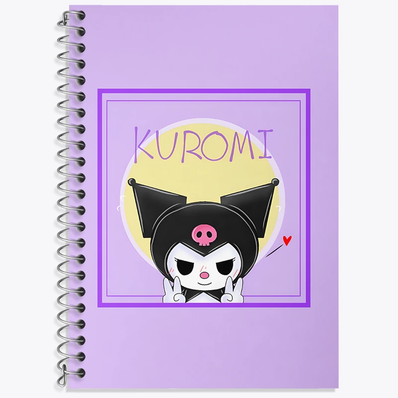 دفتر نت موسیقی 50 برگ خندالو طرح کرومی (Kuromi) کد N8236