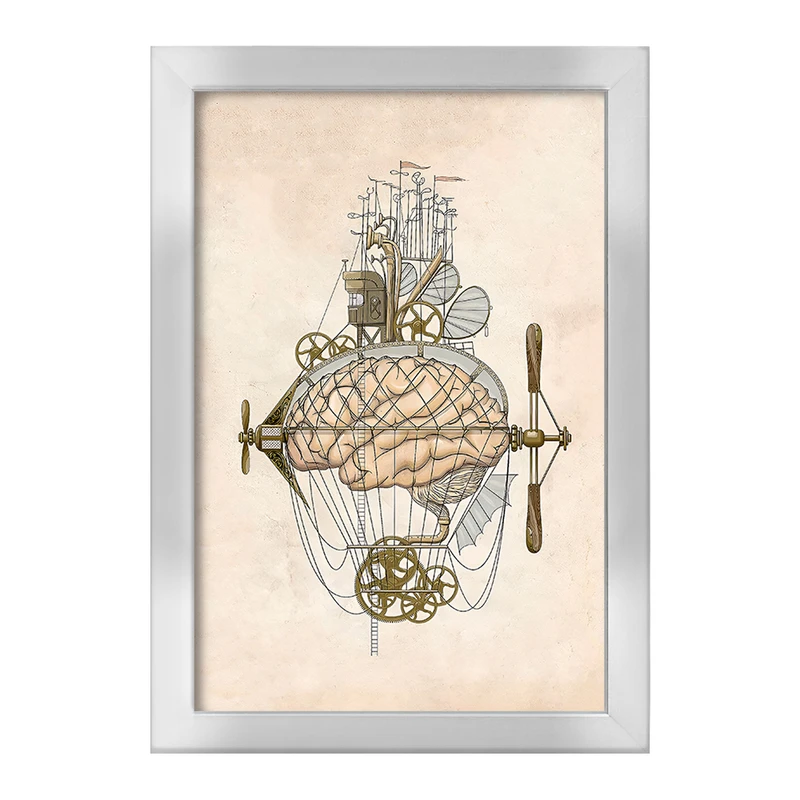 تابلو خندالو طرح مغز (Brain) کد F14032