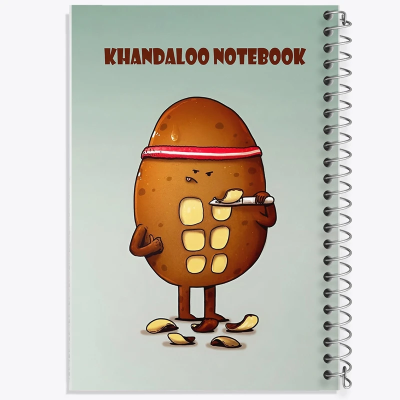 دفتر طراحی 50 برگ خندالو طرح سیب زمینی بامزه کد N7377