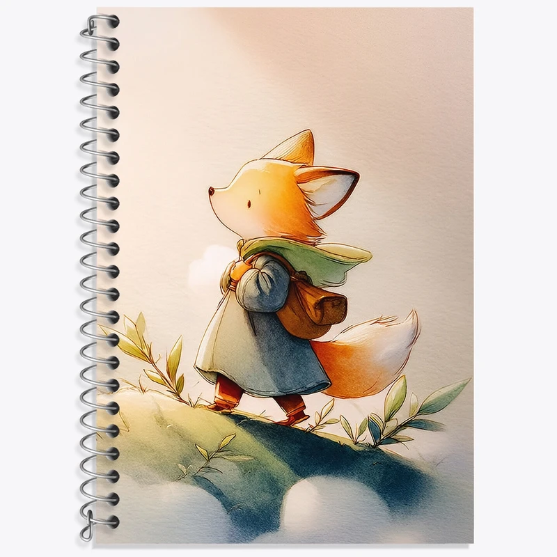 دفتر لغت 50 برگ خندالو طرح روباه کیوت کد N9401