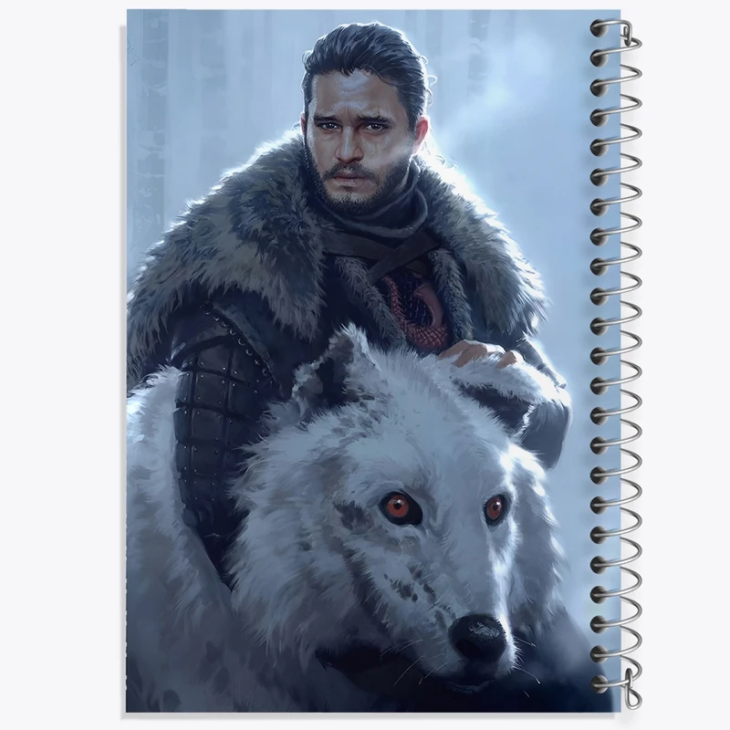 دفتر طراحی 50 برگ خندالو طرح بازی تاج و تخت (Game Of Thrones) کد F10155
