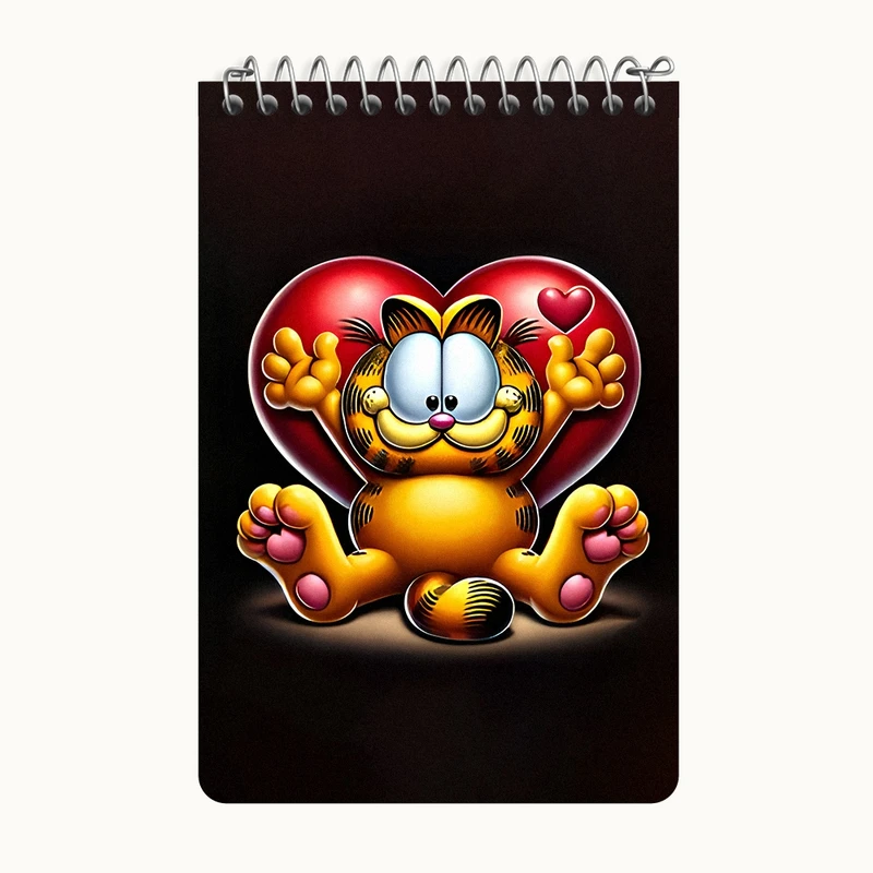 دفتر یادداشت 50 برگ خندالو طرح گارفیلد (Garfield) کد F9908