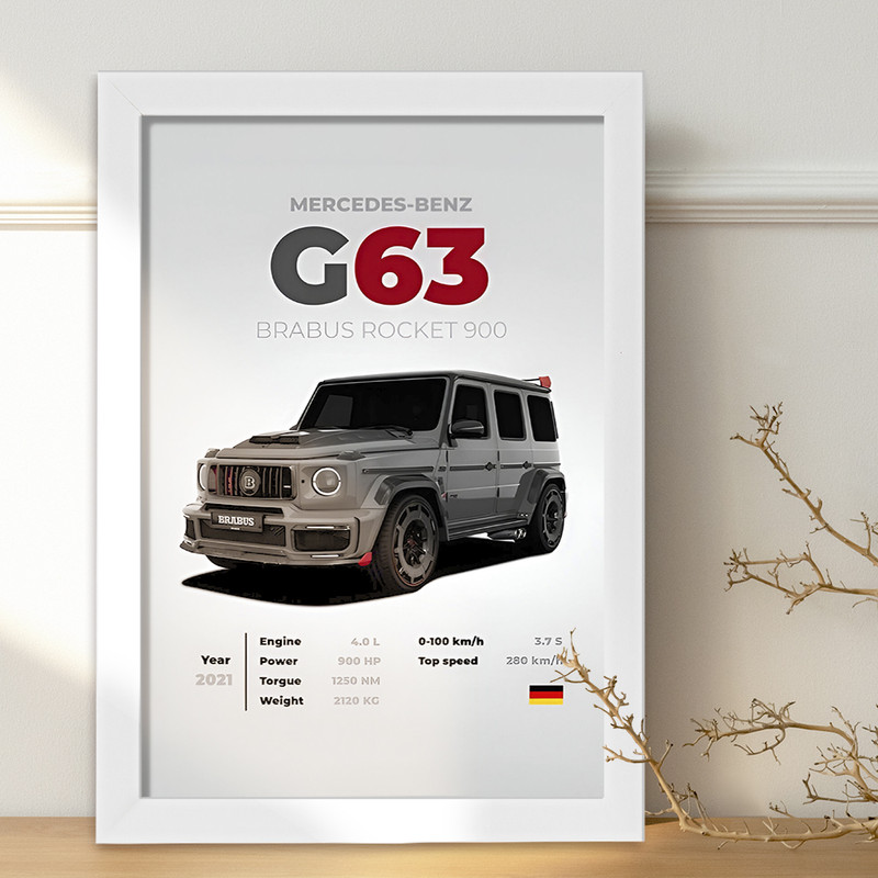 تابلو خندالو طرح مرسدس بنز (Mercedes Benz) کد F13485